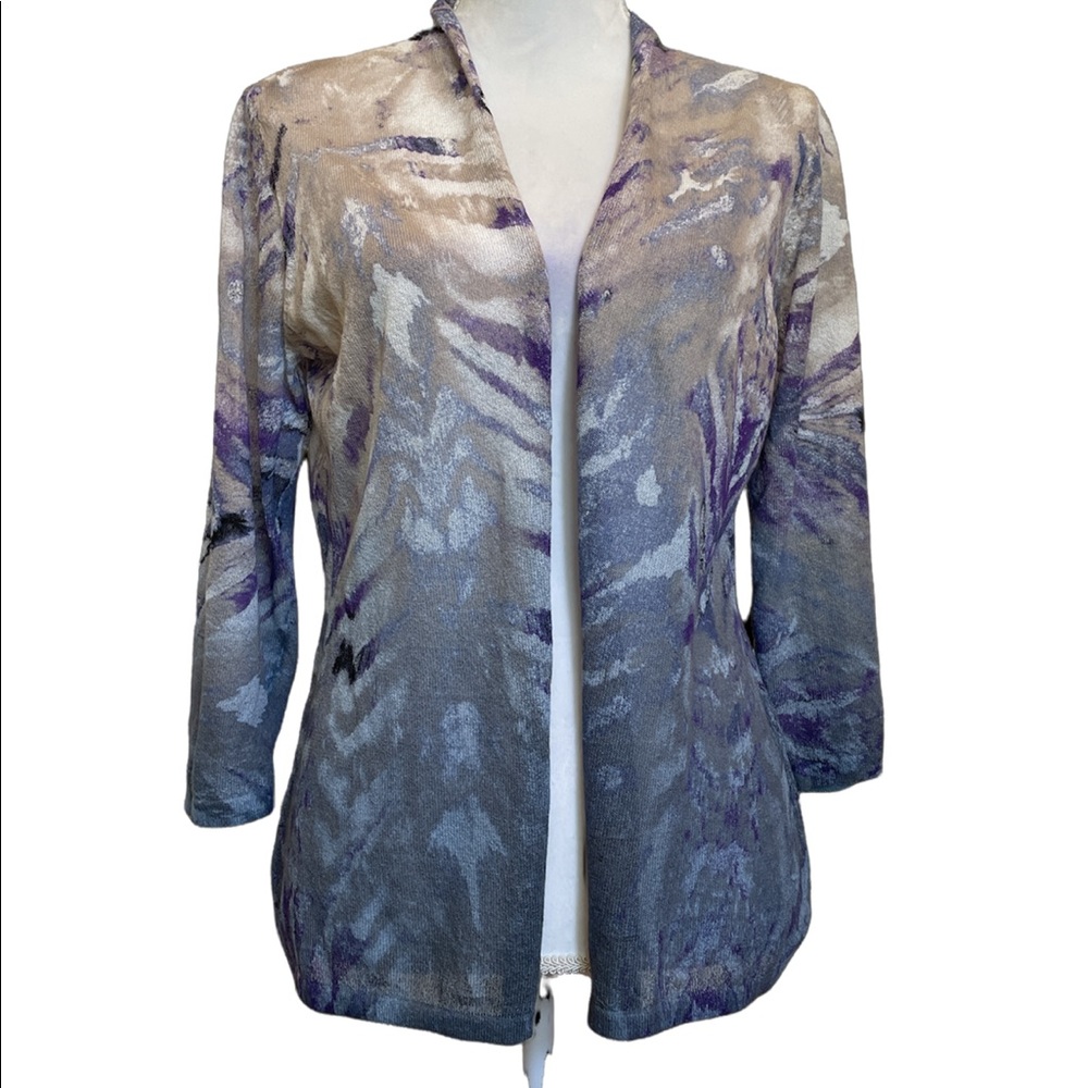 Chico’s Dip Dye Meadow Cardigan Sweater